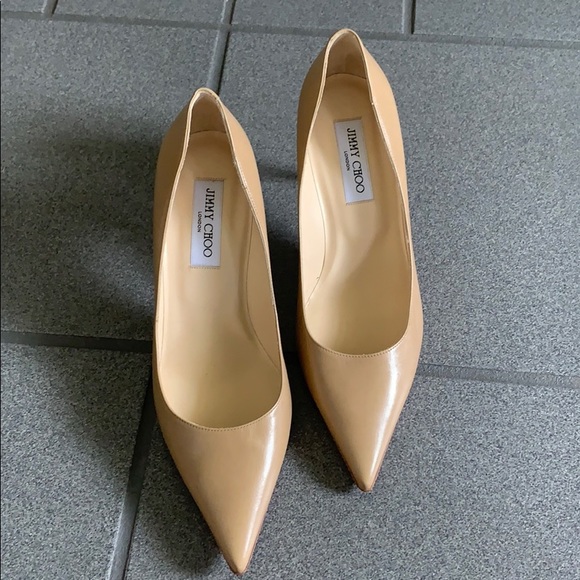 Jimmy Choo Shoes - Jimmy choo classic nude pumps